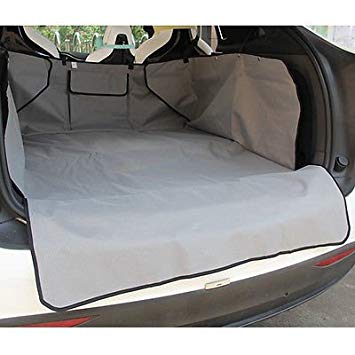 Automotive Waterproof Pet Cargo Liner Seat Cover,Car Pet Hair Protector, Fits All Standard Vehicles (Gray)