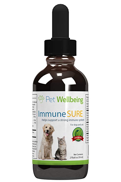 Dog Immune Support Booster - Immune SURE for Dogs by Pet Wellbeing - Natural Immune Booster for Dogs - 2oz(59ml)