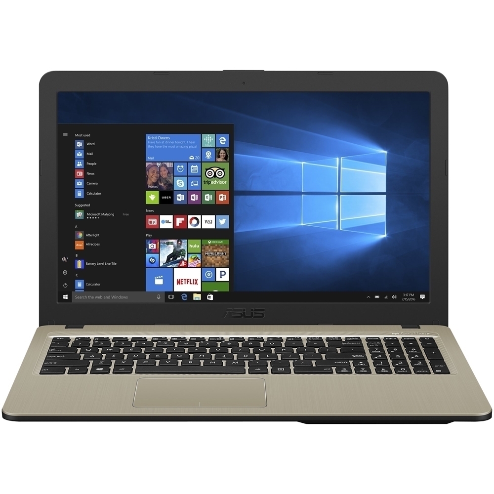 ASUS - VivoBook 15 15.6" Laptop - Intel Core i7 - 8GB Memory - 1TB + 8GB Hybrid Hard Drive - Dark Brown, Gold