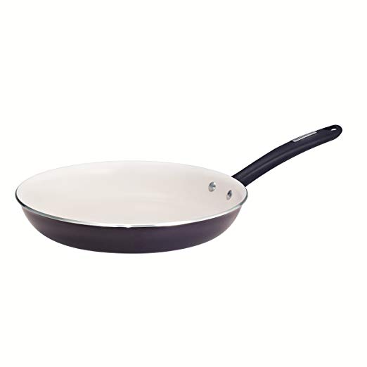 Tramontina 80151/042DS Gourmet Porcelain Enamel Heavy-Gauge Aluminum Fry Pan, 12-Inch, Black Cherry