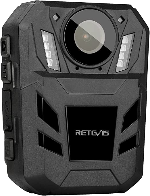 Retevis RT77B Body Cam,Body Mounted Video Cameras,1440HD,4000mAh,32GB,Bodycam Camera with Audio Night Vision for Civilians,Security Guards Patrols