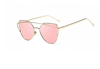 M&M Cat Eye Mirror Sunglasses - Silver