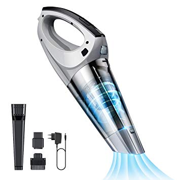 Ainope Handheld Vacuum, Vacuum Cleaner Cordless [6Kpa Powerful Suction & LED Light] Battery Powerful with Quick Charge, Portable Wet Dry Hand Vac for Home Pet Hair Car Cleaning