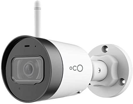 Oco Pro Bullet v3 Wi-Fi 1080p Wireless Security Camera with Micro SD Card Support and Cloud Storage - Weatherproof Outdoor/Indoor IP Surveillance System with Remote Monitoring and Night Vision