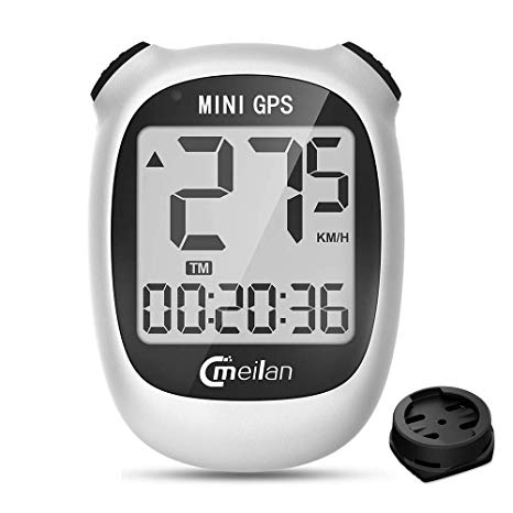 Meilan M3 Mini GPS Bike Computer Wireless Cycling Computer Bicycle Speedometer and Odometer Waterproof Computer with LCD Display
