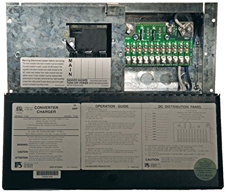 Parallax Power Supply (7155) Power Center with 55 Amp Converter and Distribution Panel