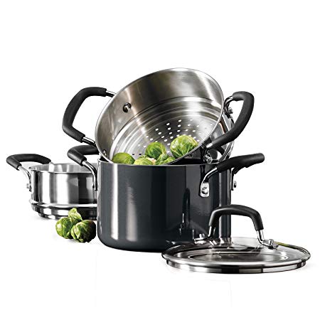 Tramontina 80106/644 Gorumet Porcelain Enamel Aluminum Nonstick Multi-Cooker, 3 Quart, Made in USA