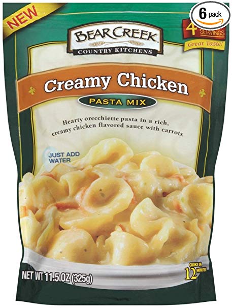 Bear Creek Pasta Mix, Creamy Chicken, 11.5 Ounce (Pack of 6)