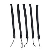 COSMOS 5 pcs Black Nylon Hand Wrist Strap Lanyard For Camera Cell phone ipod mp3 mp4 PSP Wii and other Electronic Devices  Cosmos cable tie