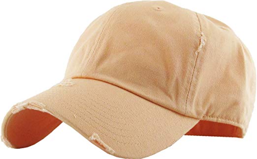 KBETHOS Vintage Washed Distressed Cotton Dad Hat Baseball Cap Adjustable Polo Trucker Unisex Style Headwear