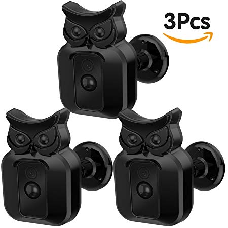 Blink XT Camera Wall Mount Bracket, 360 Degree Protective Adjustable Weather-proof Indoor Outdoor Owl Mount and Cover for Blink XT Outdoor Camera Security System (3 Pack)