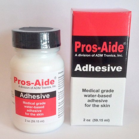 Pros-Aide "The Original" Adhesive 2 oz. By ADM Tronics - Professional Medical Grade Adhesive. Dries Clear.