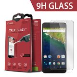 Huawei Google Nexus 6P Screen Protector iCarez Tempered Glass Highest Quality Premium Easy Install With Lifetime Replacement Warranty - Retail Packaging 2015