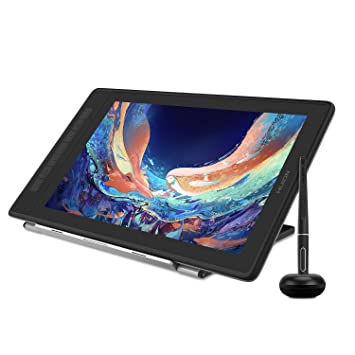 HUION KAMVAS Pro 13 (2.5K) Drawing Graphics Tablet Pen Display Full Laminated IPS 145% sRGB (QLED) Battery-Free Stylus 8192 Pen Pressure Tilt with Stand USB-C- 13.3inch