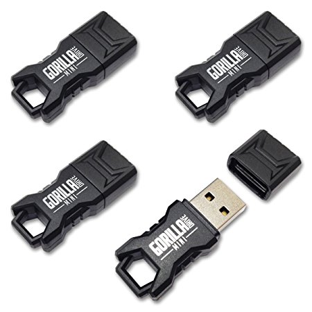 EP Memory Mini GorillaDrive 8GB Rugged USB Flash Drive (4-Pack)