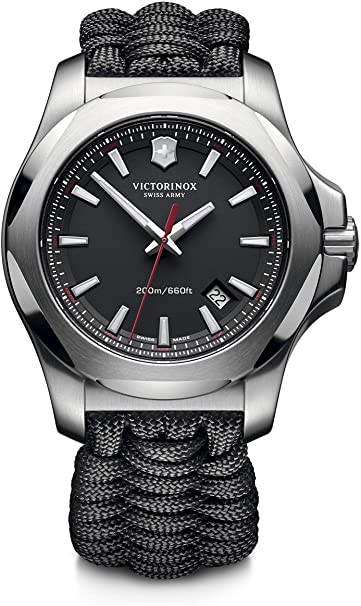 Victorinox I.N.O.X Grey Dial Swiss Quartz Mens Watch 241726