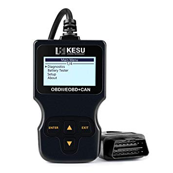 KESU Universal OBD2 Scanner C101 Car Engine Fault Code Reader CAN Diagnostic Scan Tool for All OBDII Protocol Cars Since 1996 - Black