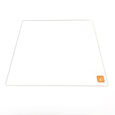 GO-3D PRINT 400mm x 400mm Borosilicate Glass Plate/Bed w/Flat Polished Edge for 3D Printer