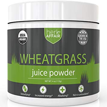 Organic Raw Wheatgrass Juice Powder - Natural Energy Booster, Detoxifier, Weight Loss Aid - Premium US Grown Green Superfood - Rich in Chlorophyll, Vitamins, Minerals & Amino Acids - 45 Servings