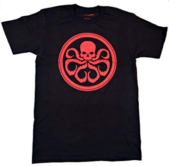 Marvel Hydra Symbol On Black T-Shirt