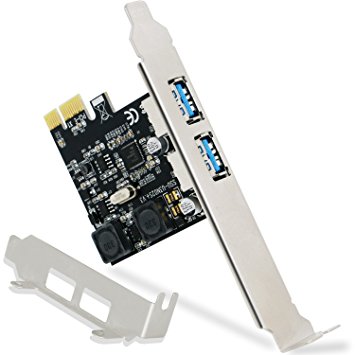 Feb Smart 2 Ports USB 3.0 Super Fast 5Gbps PCI Express (PCIe) Expansion Card for Windows XP,7,Vista,8,8.1,10Desktop Computer-Build in Self-Powered Technology-No Need Additional Power Supply(FS-U2-Pro)