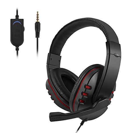 Gaming Headset for PS4 Xbox One - Etpark 3.5mm Wired Over-head Stereo Gaming Headset Headphone with Mic Microphone, Volume Control for SONY PS4 PC Tablet Laptop Smartphone Xbox One