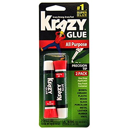Krazy Glue KG517 Instant Krazy Glue All Purpose 0.07-Ounce, 2-Pack