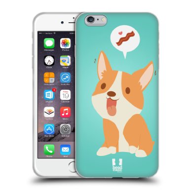 Head Case Designs Bacon Life Of A Corgi Soft Gel Case for Apple iPhone 6 / 6s