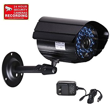 VideoSecu Day Night CCTV Bullet Security Camera Outdoor 520TVL 36 Infrared LEDs IR Cut Filter for DVR Surveillance System with Power Supply and Bonus Security Warning Sticker IR807B CX2