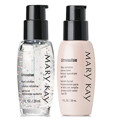 Mary Kay Timewise Age-fighting Day Solution Sunscreen SPF 35 Broad Spectrum & Night Solution Full Size Set