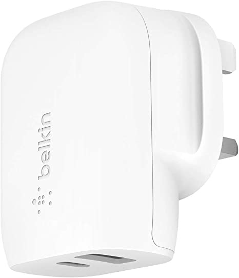 Belkin USB-C Wall Charger 32W, Fast Charger for iPhone 13, 13 Pro/Pro Max/mini, 12, 12 Pro/Pro Max/mini, 11, 11 Pro/Pro Max, XS, XS Max, XR, X, SE, 8, 8 Plus, iPad Air 2020, iPad 8th gen, iPad Pro