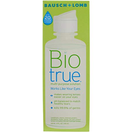 Bausch   Lomb Biotrue Contact Lens Solution for Soft Contact Lenses, Multi-Purpose, 4 Ounce Bottle
