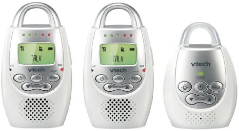 VTech DM221-2 Safe & Sound Digital Audio Baby Monitor with Two Parent Units