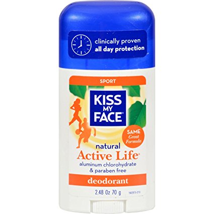Kiss My Face Natural Active Life Stick Deodorant, 3 Count