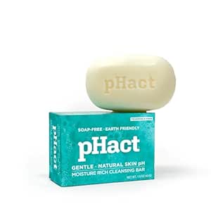 ANDREW LESSMAN pHact Moisture-Rich Cleansing Bar, 12 Pack Travel Size - 1.5oz Each, Unscented - Great for Oily, Dry, Combination & Sensitive Skin. Fragrance-Free Natural Bar Soap for Men & Women