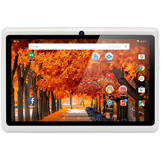NeuTab 7'' Quad Core WIFI Tablet PC, HD 1024X600 Display, Bluetooth, Dual Camera, Google Play Pre-loaded, FCC Certified (White)