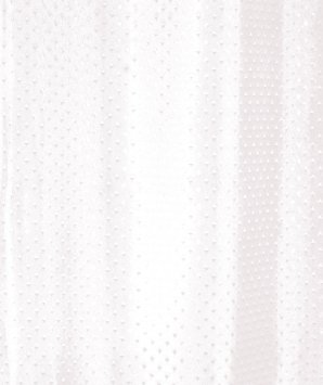 White Diamond fabric shower curtain 180x180 machine washable - weighted hem - rustproof eyelets