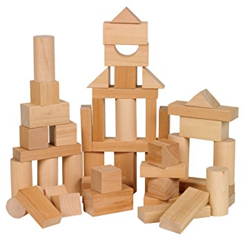 Small World Toys Ryan's Room Wooden Toys - Bag O' Blocks, Natural Wood