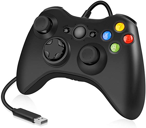 Xbox 360 Controller Wired, WeiCheng Gamepads USB Game Joysticks Wired Gaming Controller for PC Laptop/Windows 7 8 10/Xbox 360/Xbox 360 Slim