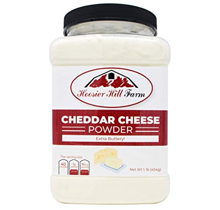 Hoosier Hill Farm Extra Buttery Cheddar Cheese Powder 1lb Jar, 1 lb