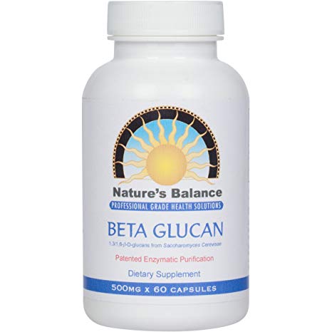 Ultra-Pure Beta 1, 3-D Glucan by Nature's Balance 500mg. - 60 Capsules
