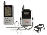 Maverick ET733 Wireless BBQ Meat Thermometer Silver Newest Addition Includes BEAR PAW Meat Handler Forks