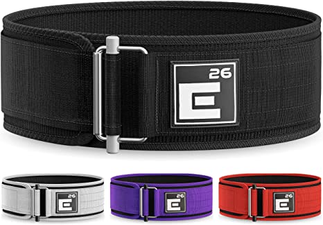Element 26 Self-Locking Weight Lifting Belt | Premium Weightlifting Belt for Serious Crossfit, Power Lifting, and Olympic Lifting Athletes | Lifting Belt for Men and Women | Workout Belt for Lifting