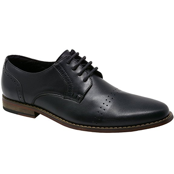 alpine swiss Double Diamond by Men’s Genuine Leather Lace up Oxfords Dress Shoes