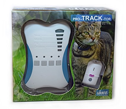 Girafus® Pro-track-tor Pet Safety Tracker RF Technology Dog and Cat Tracker Finder Locator Very Light &Small only 4.2gr-1 TAG