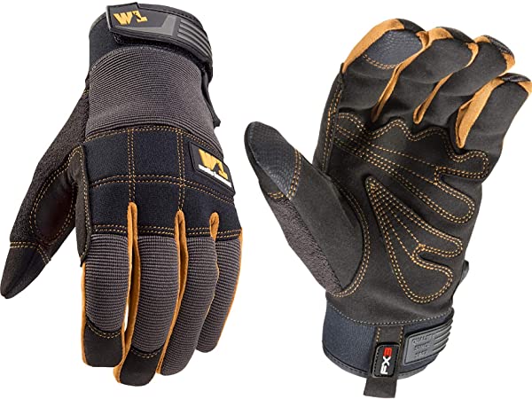 FX3 Men's Extreme Dexterity Extra Wear Work Gloves, Touchscreen, Large (Wells Lamont 7853C)
