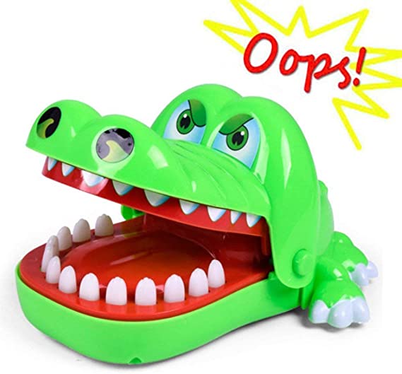 Oun Nana Crocodile Toy - Dinosaur Biting Finger Game Funny Toys