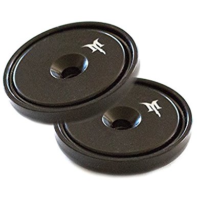 Monster Magnetics Powerful Neodymium Cup Magnet - Set of 2 - Countersunk Mounting Hole - Screws Included - Multipurpose Rare Earth Round Base Ring Kit Best As Wall Mount Tool Holder or Door Latch