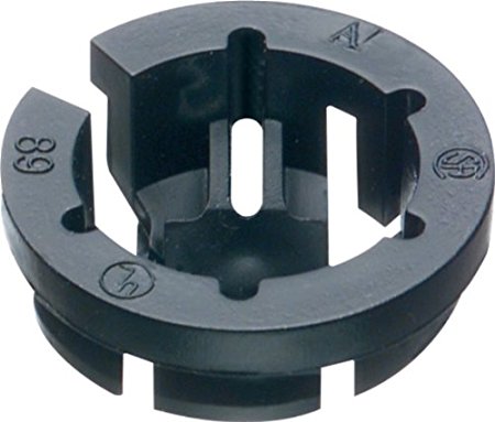 Arlington NM94-25 Black Button Push-In NM Cable Connector, 3/8 Trade Size, Fits 1/2-Inch Knock Outs, Black, 25-Pack