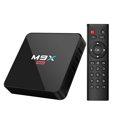 TICTID [2GB DDR3/16GB EMMC] M9X MAX Android 6.0 TV Box with Dual WIFI (2.4GHz/5GHz) BT 4.0 S905X Quad-core Cortex-A53 Smart TV Box H.265 4k2k UHD Media Player